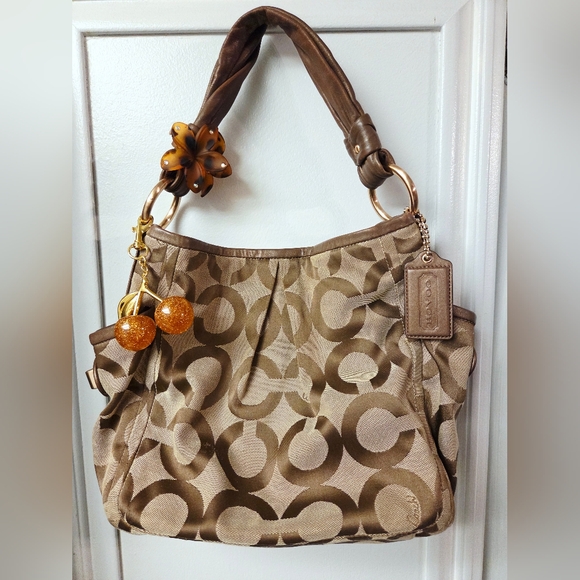 Vintage Coach Op Art Parker Shoulder Bag - Picture 1 of 6